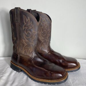 Ad Tec Men’s Western Boots Sz 13 M Square Toe Steel Toe Work Gorpcore